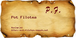 Pot Filotea névjegykártya